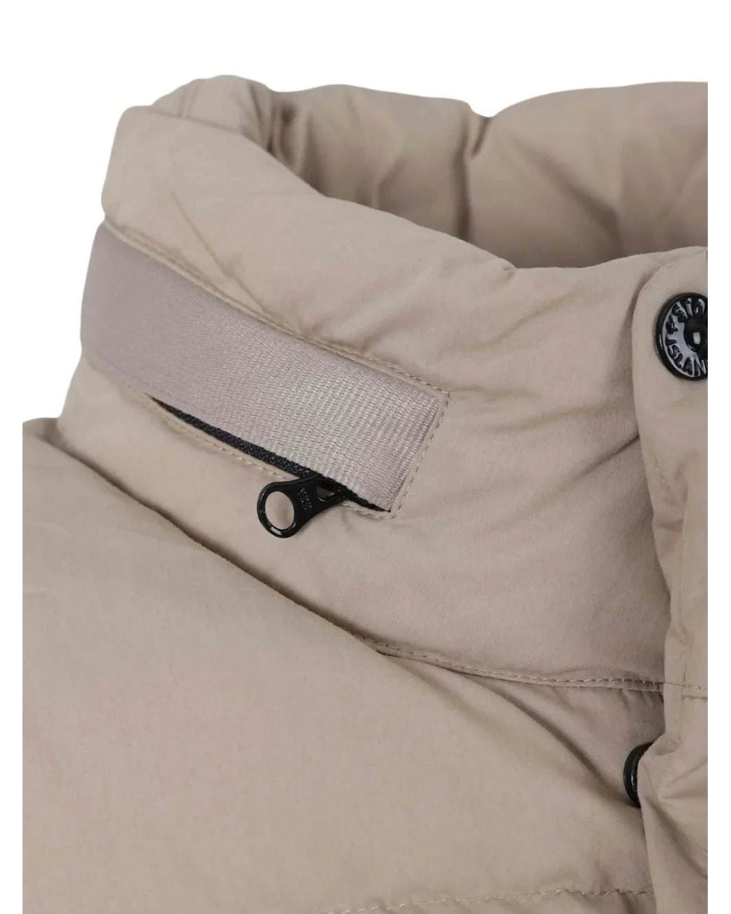 Stone Island Natural Logo-Patch Quilted Jacket for men