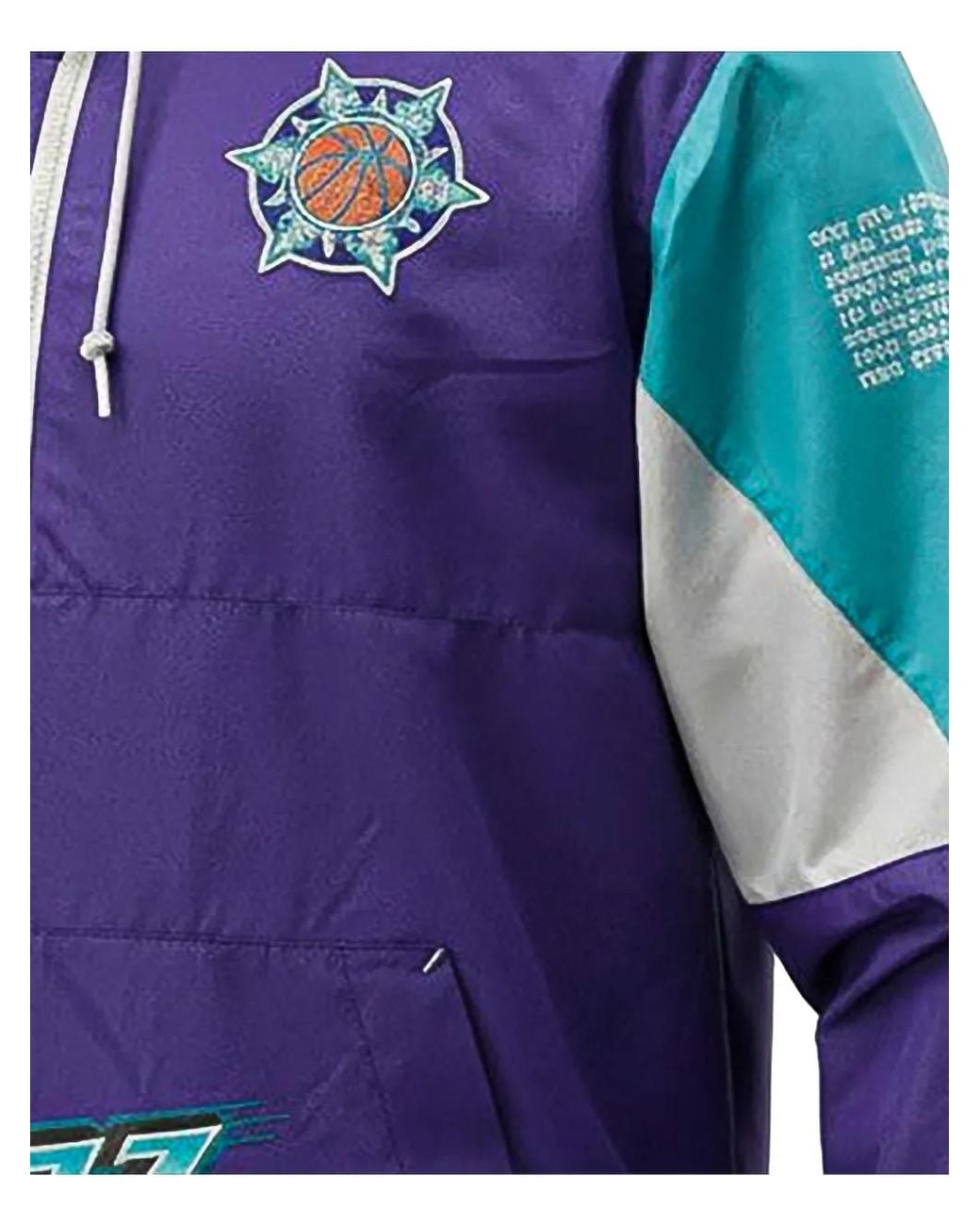 Mitchell & Ness Blue Team Origins Pullover Jacket for men