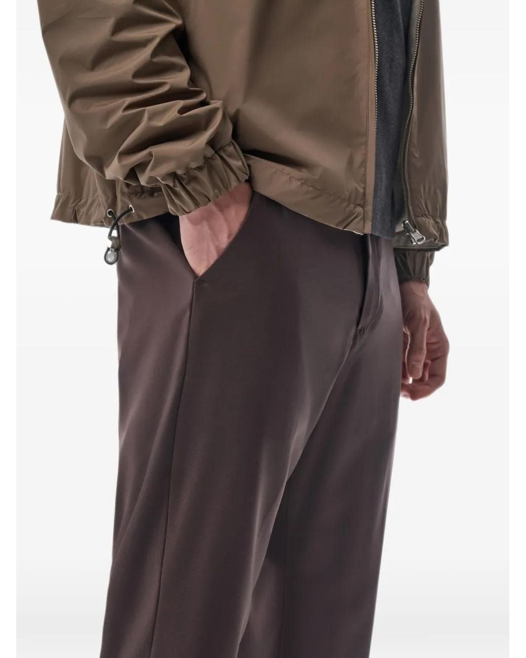 MEGUSTA Brown Reversible Zip-Up Jacket for men