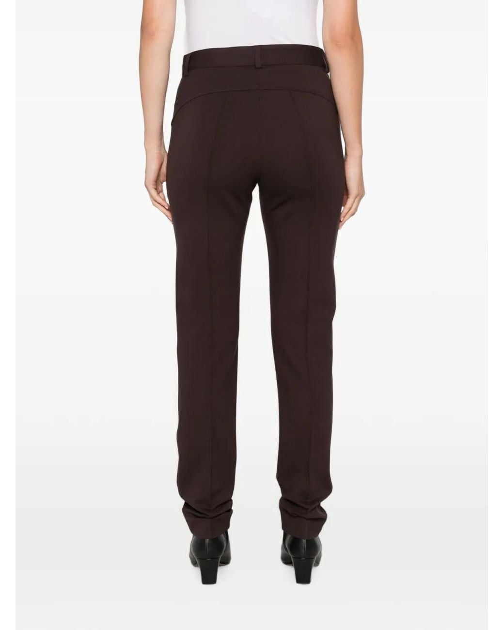Andiata Brown Zip-Pocket Trousers
