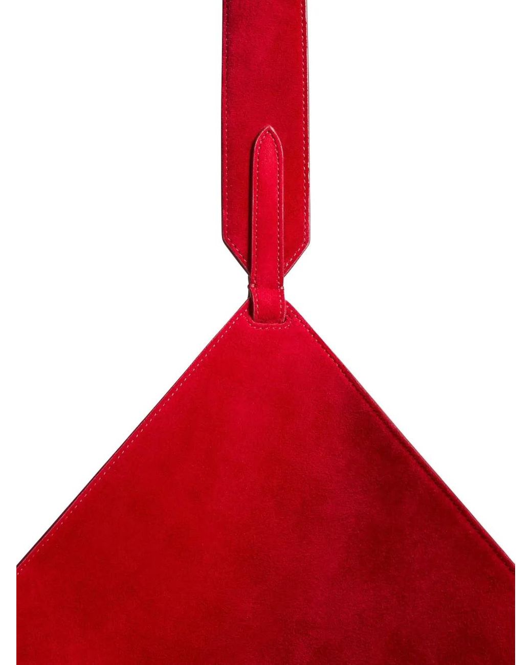 Khaite Red Small Lotus Tote Bag