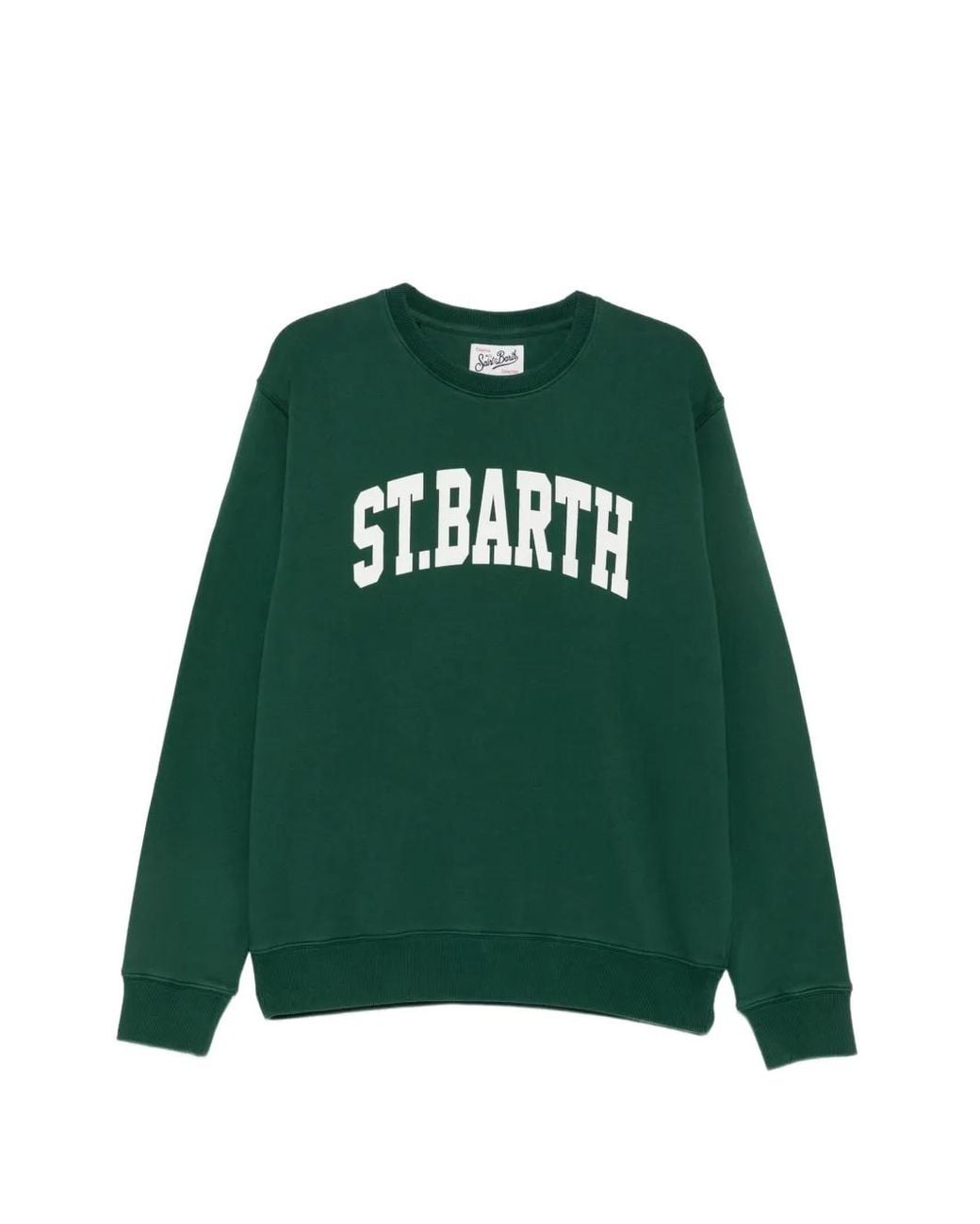 Mc2 Saint Barth Green Soho Logo-Print Sweatshirt for men