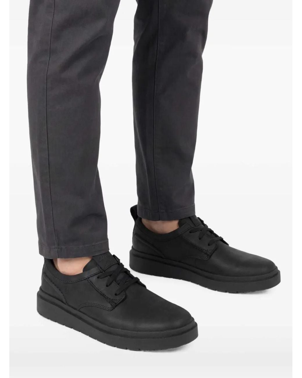 Clarks Black Polden Sneakers for men