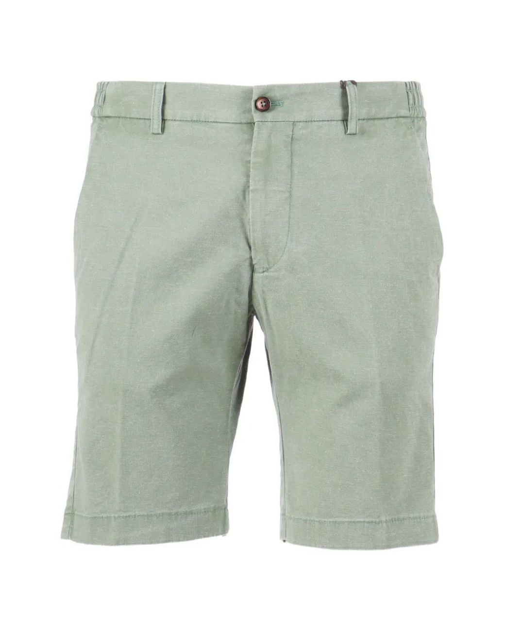 Berwich Green Garment-Dyed Bermuda Shorts for men