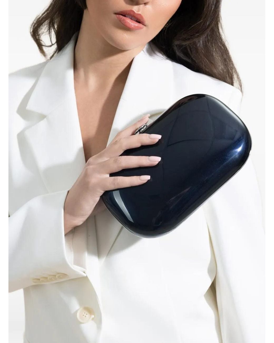 Jeffrey Levinson Black Elina Plus Clutch Bag