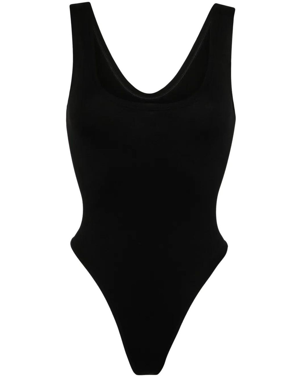 ÉTERNE Black Sleeveless Bodysuit
