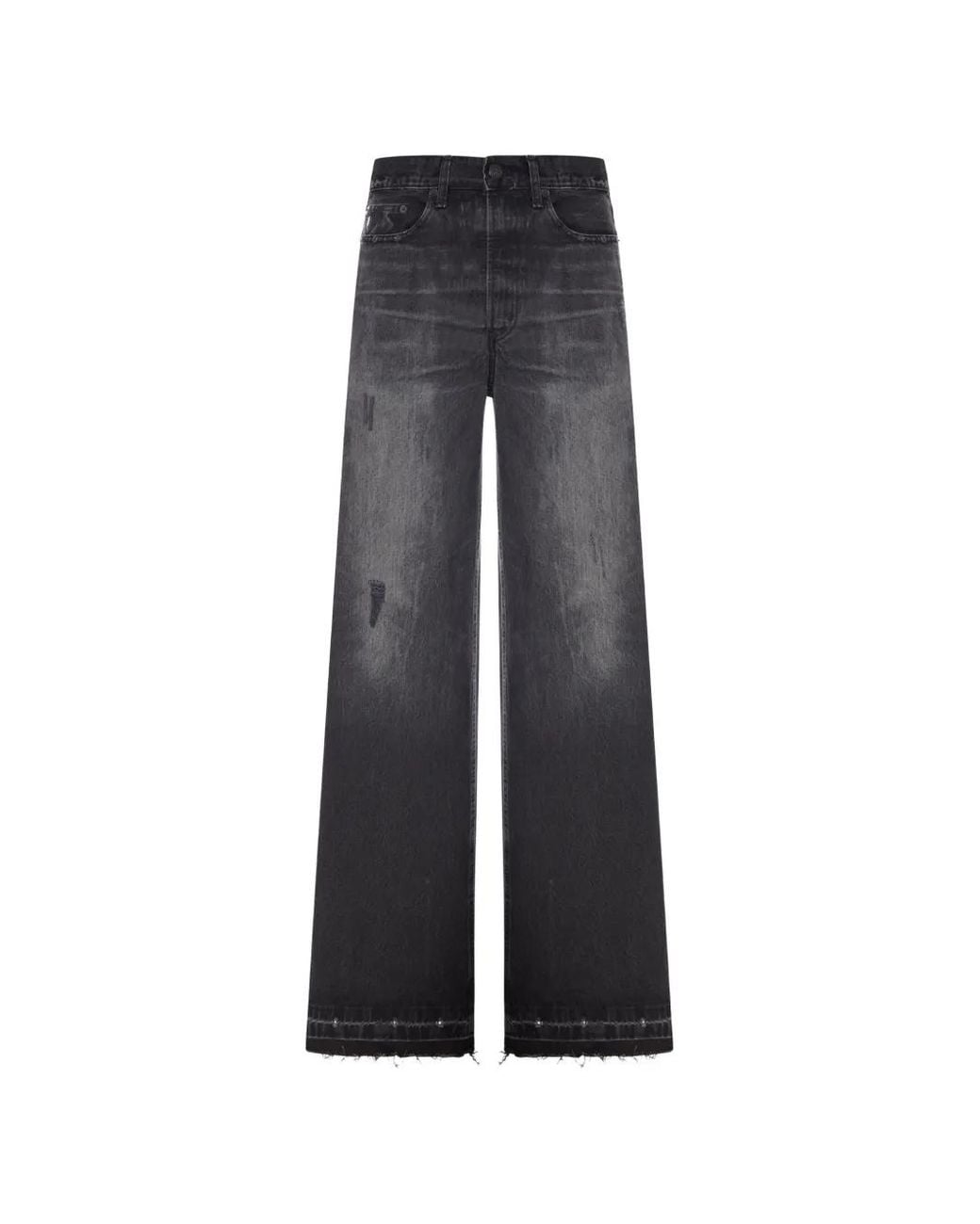 Lois Blue Faded Distressed Jeans