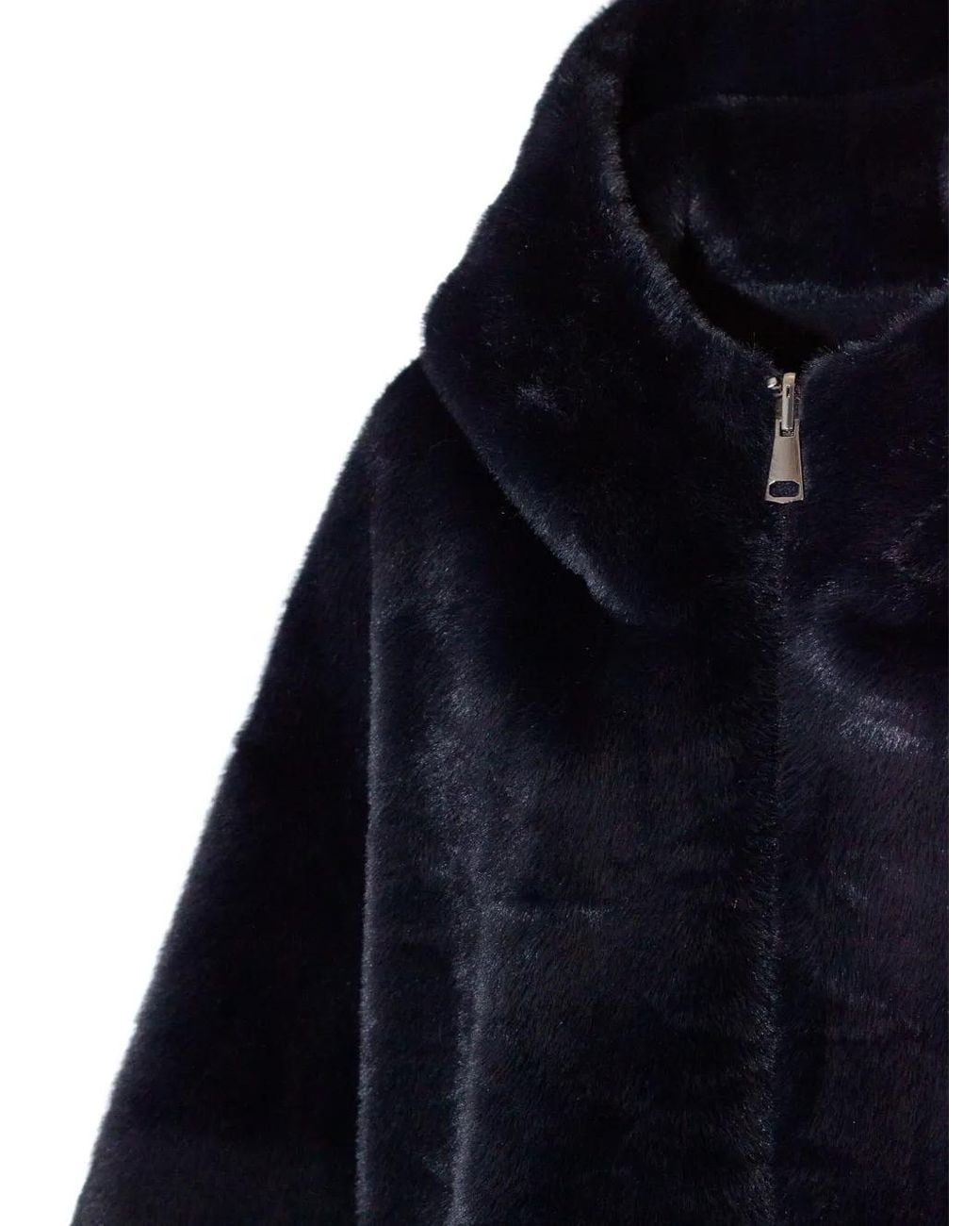 Lou Andrea Blue Hooded Coat