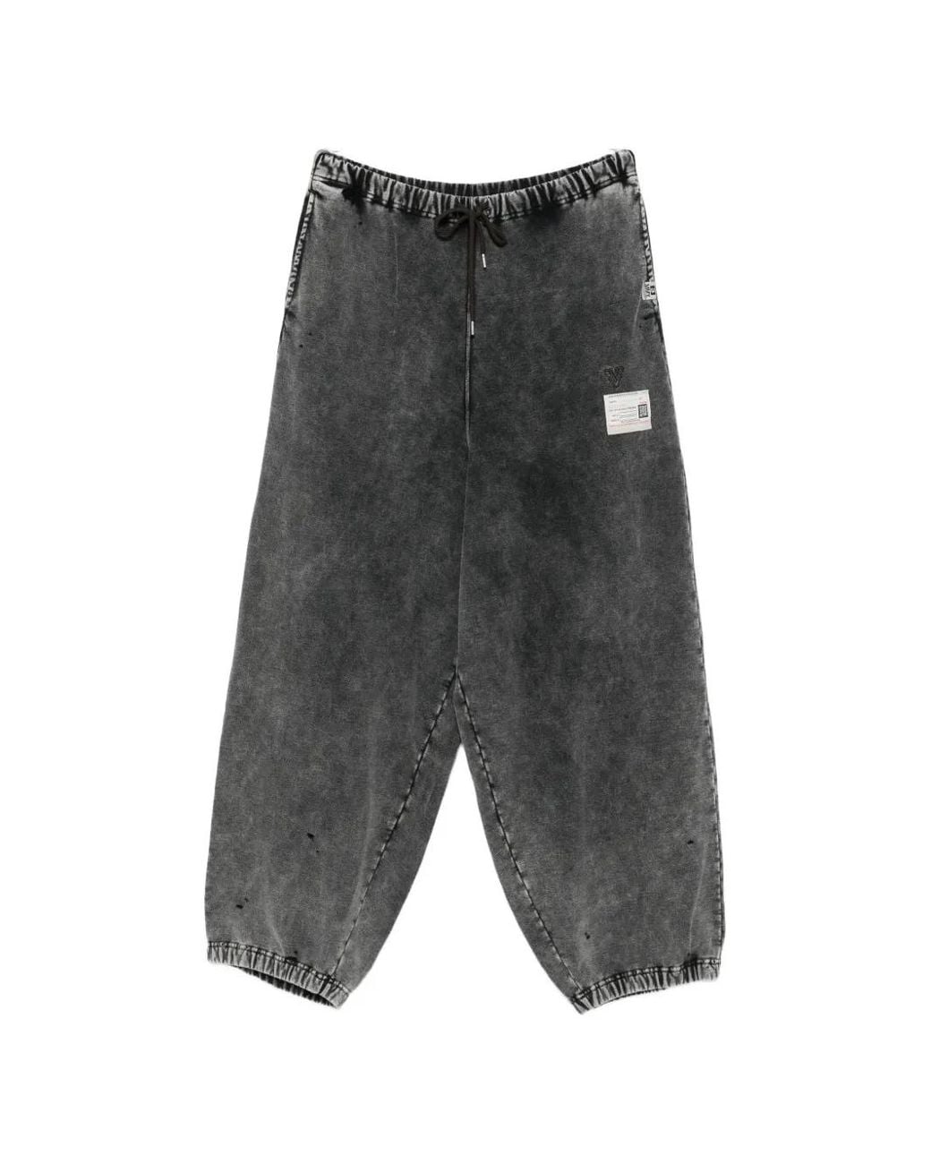 Maison Mihara Yasuhiro Gray Bleached Wide-Leg Track Pants for men