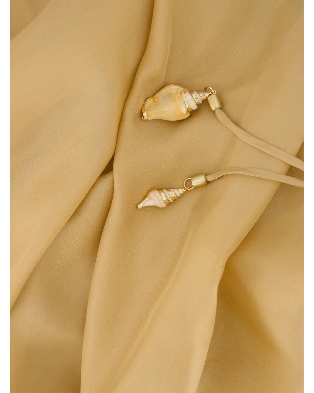 Zimmermann Mahon Lange Zijden Jurk in het Metallic