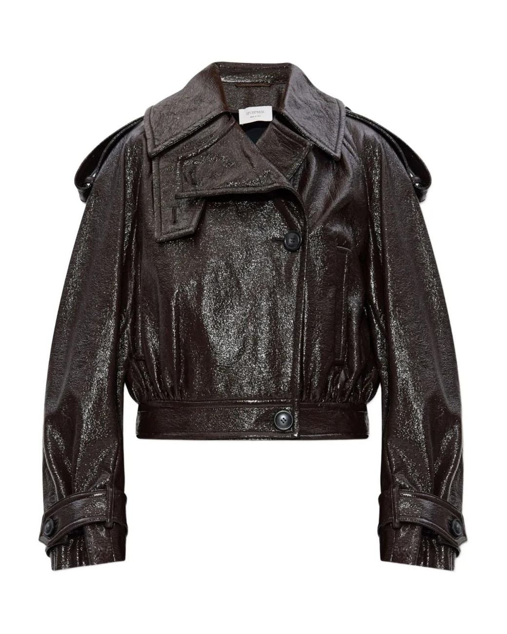 Sportmax Black "Beta1234" Patent Jacket