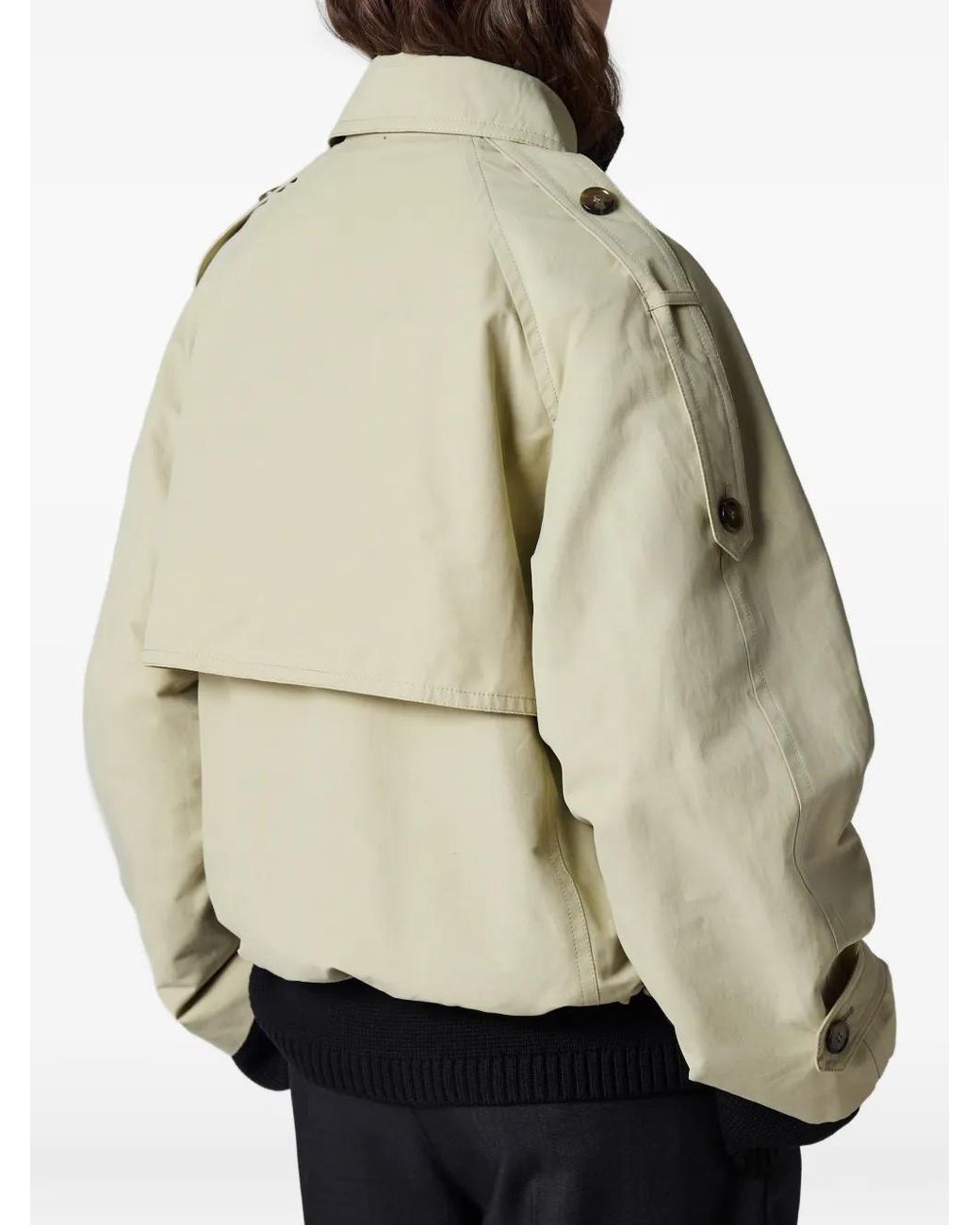 Paul Smith Natural Stone Cropped Trench Jacket