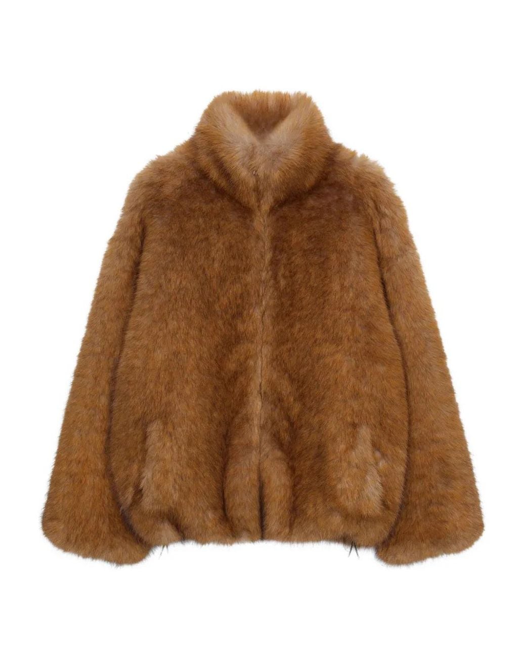 MSGM Brown Long-Sleeve Jacket