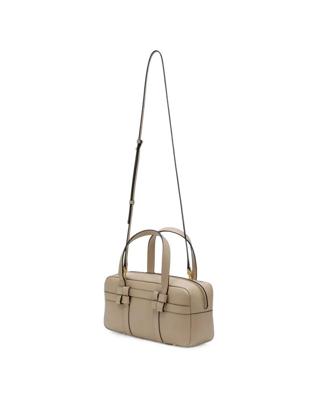 La Portegna Natural Bibi Knotted Leather Tote Bag