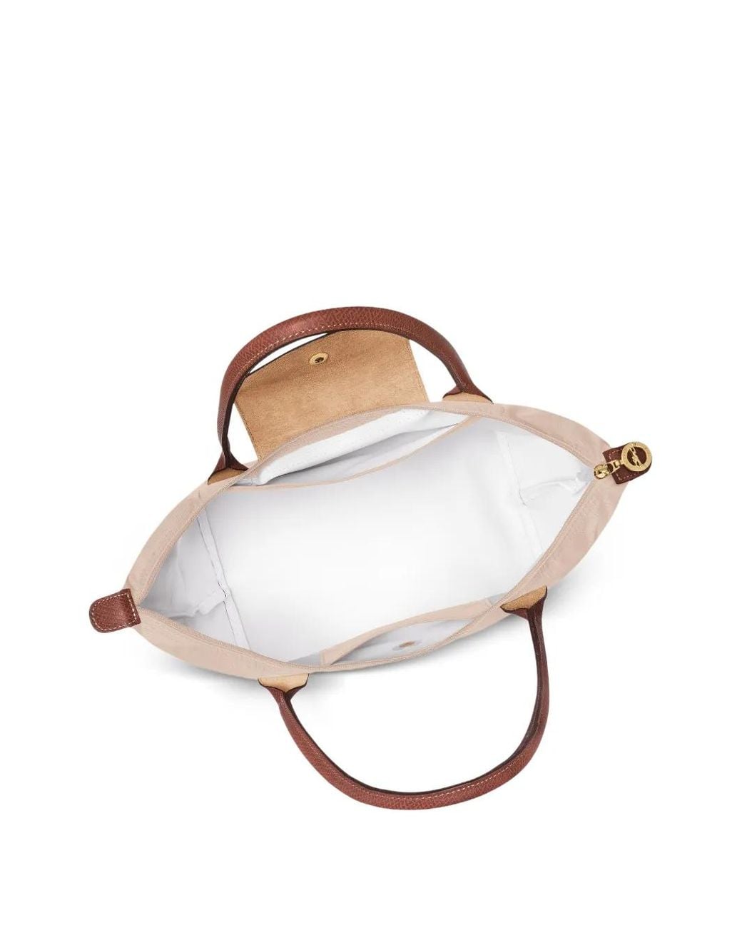 Longchamp White Le Pliage Large Nylon Tote