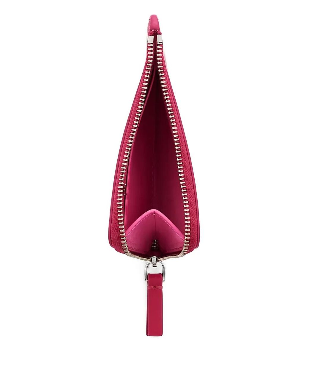 Marc Jacobs Red Top-Zip Charm Wallet