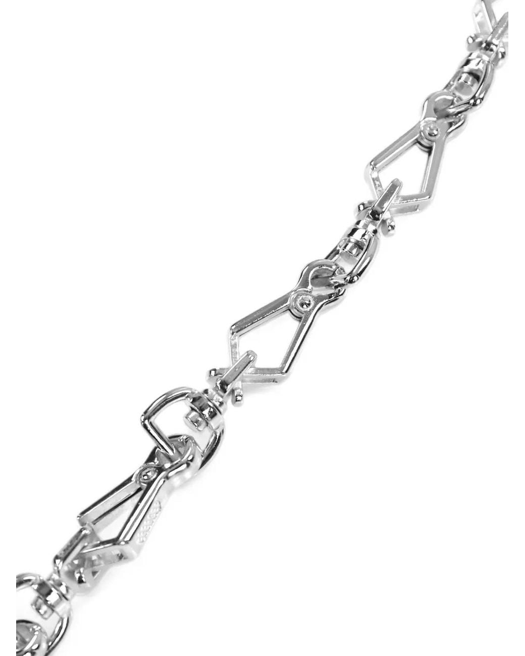 FILTH White Geometric-Link Chain