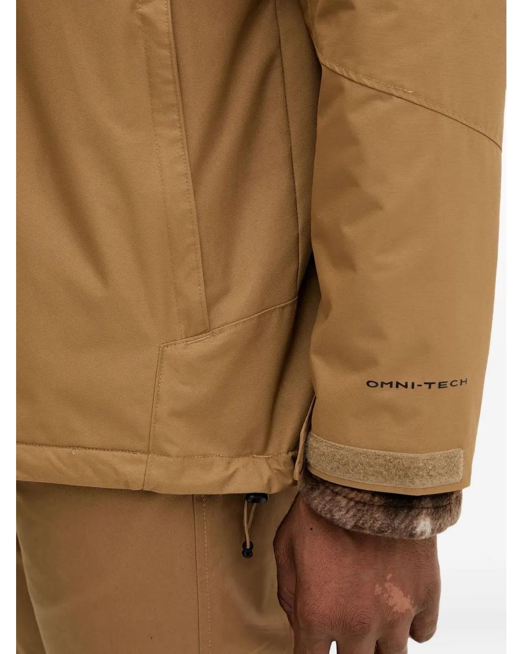 Columbia Brown Zipped Reversible Hooded Jacket for men