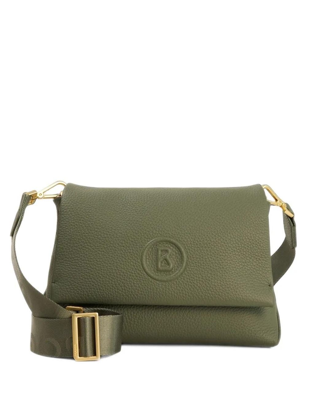 Bogner Green Bozen Florence Logo-Embossed Shoulder Bag