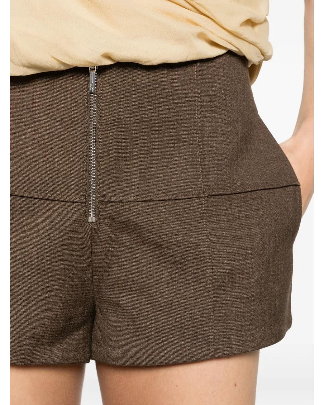 Sir Brown Henrik Tailored Mini Shorts