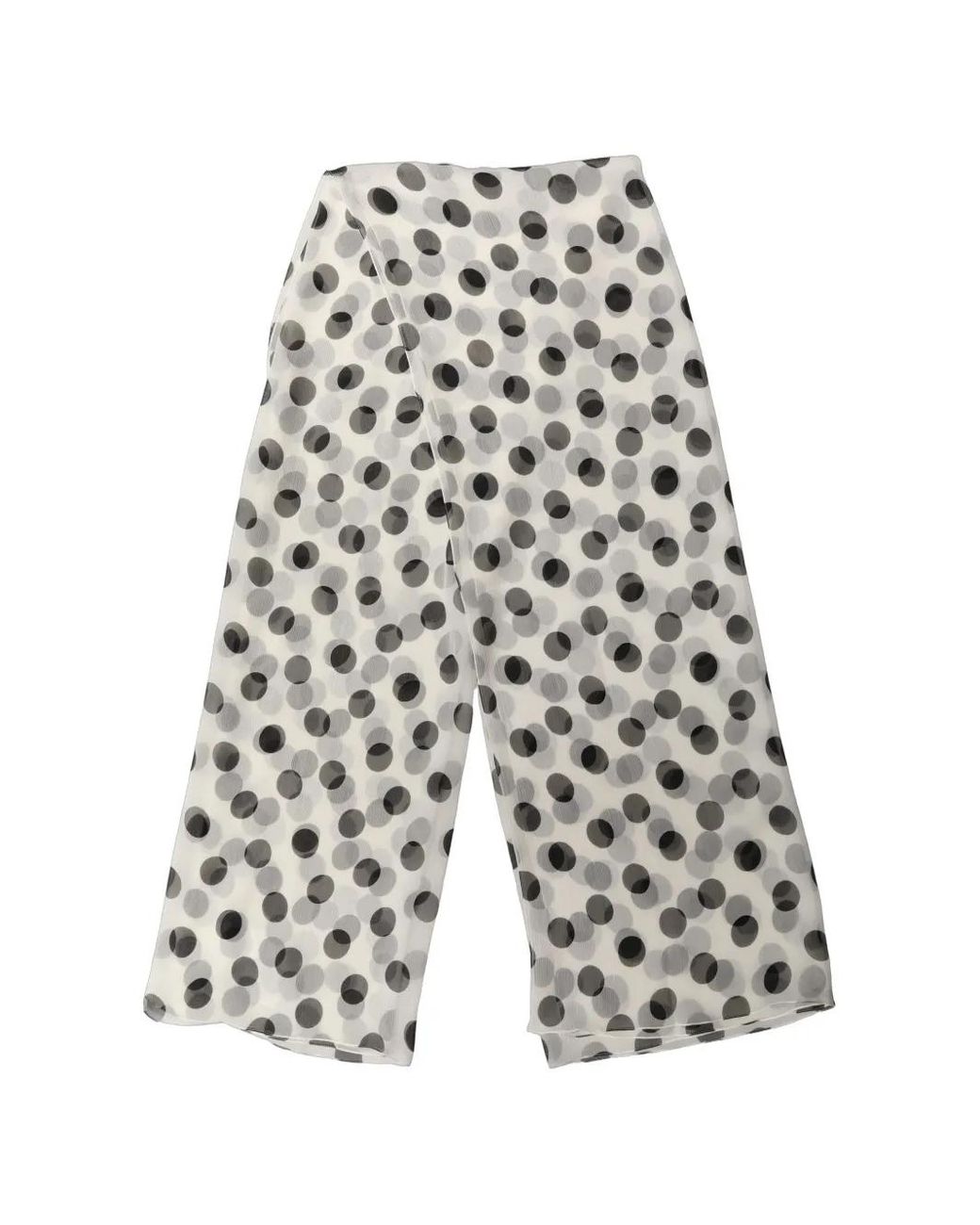 Dolce & Gabbana White Polka-Dot Shawl Stole Scarf
