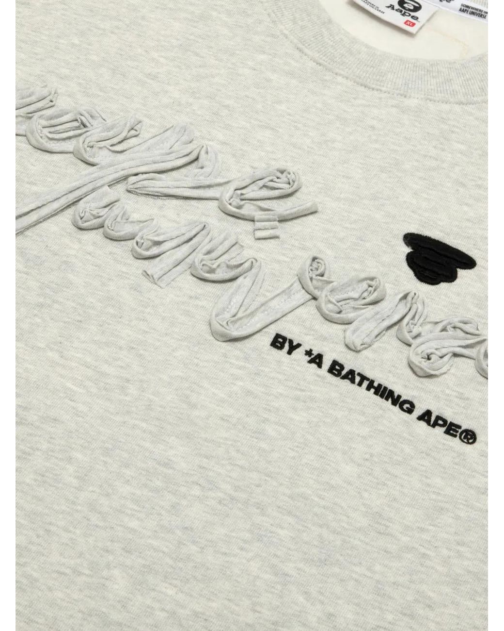 Aape By A Bathing Ape White Appliqué-Patch Sweatshirt for men