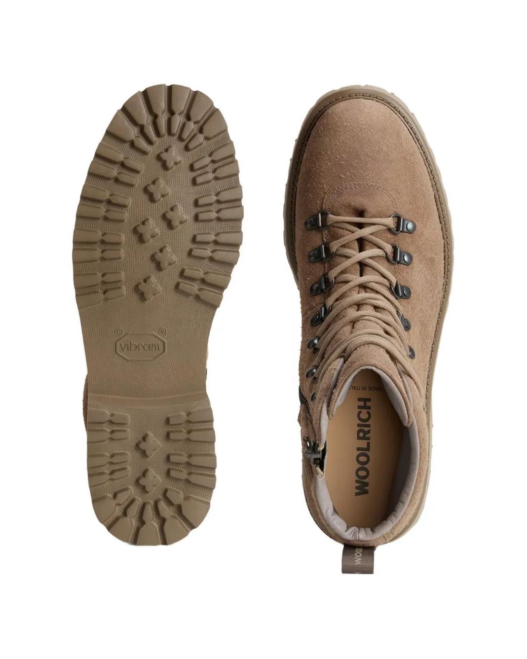 Woolrich Brown Bottines À Doublure Texturée for men