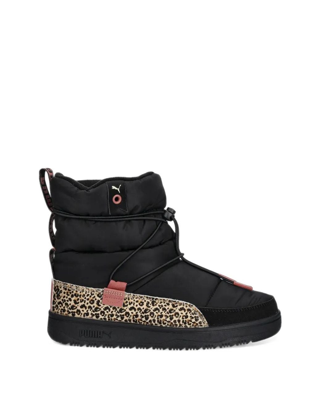 PUMA Black Snowbae Animal Flair Boots