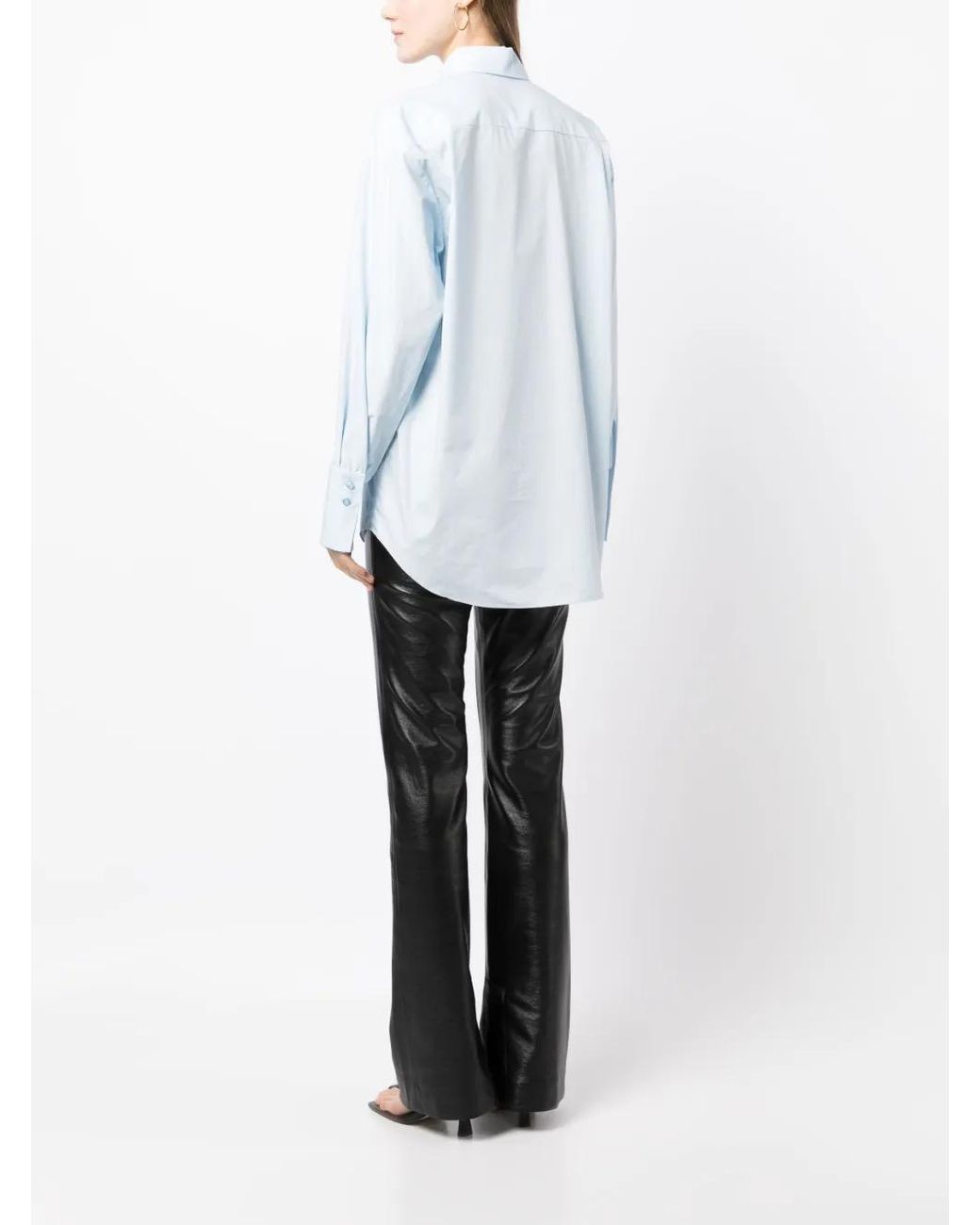 Matériel Button-Down Blouse in het Blue