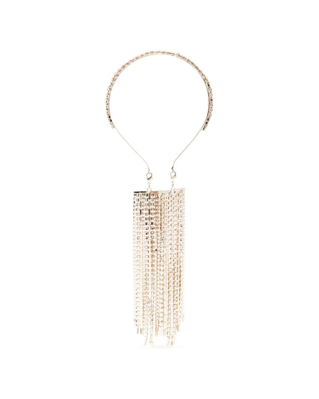 Rosantica White Amarena Fringe Necklace