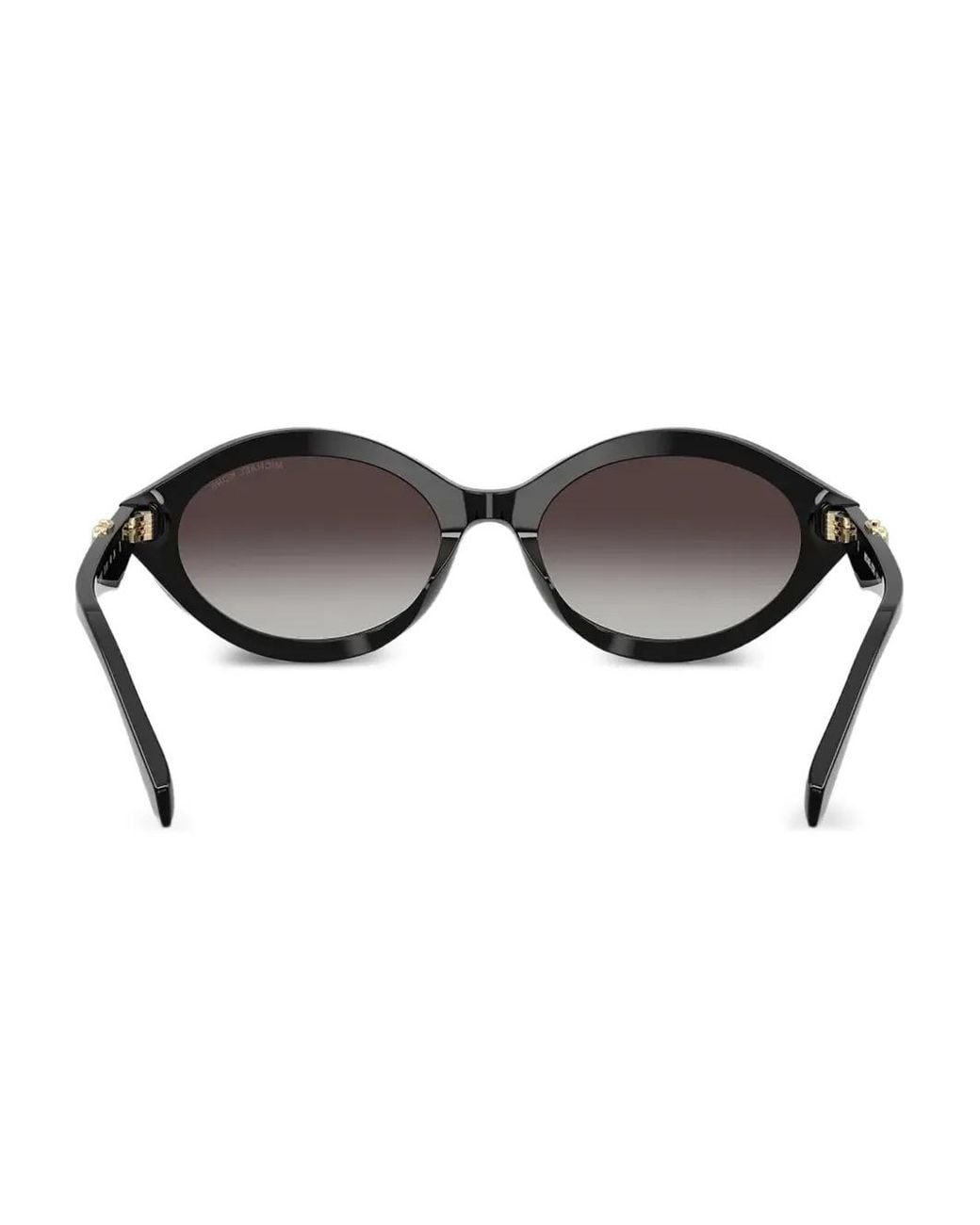 Michael Kors Black Logo-Plaque Cat-Eye Sunglasses