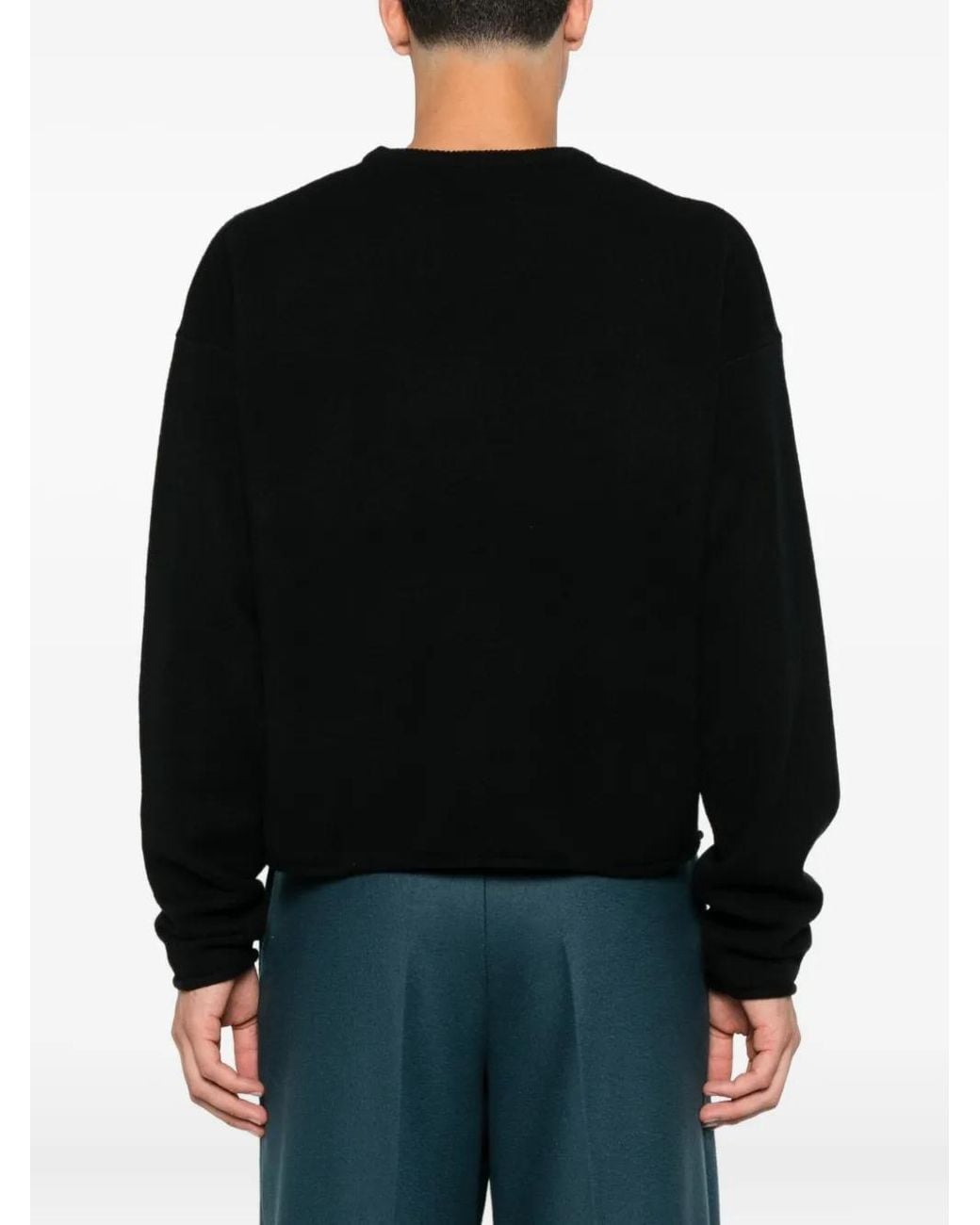 Extreme Cashmere Black Crew-Neck Sweater