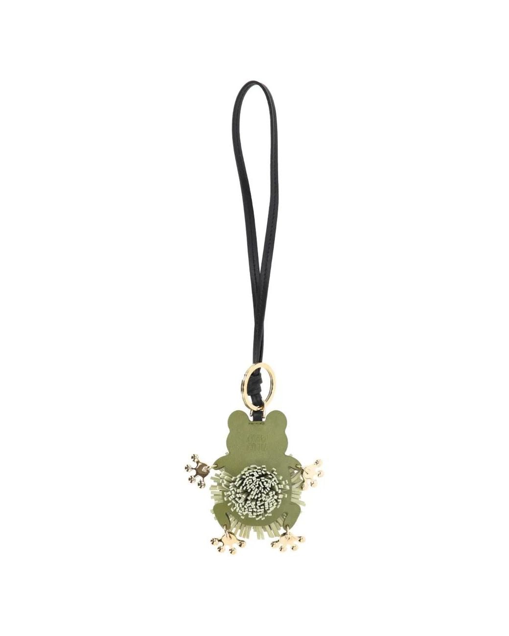 Miu Miu Metallic Leather Keyring Trick