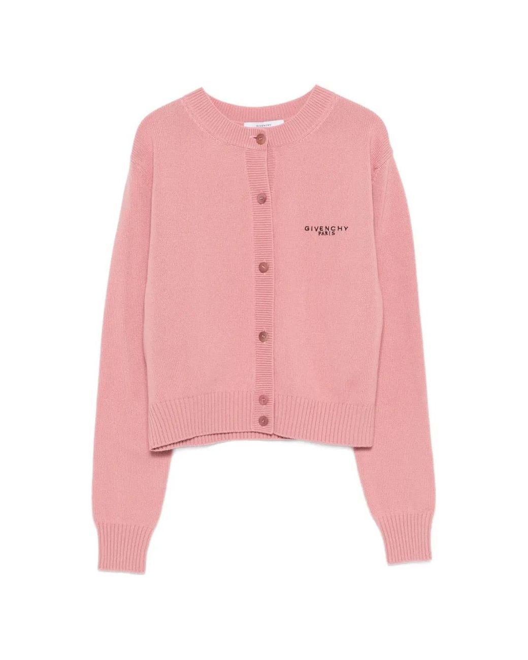 Givenchy Pink Cropped Cardigan