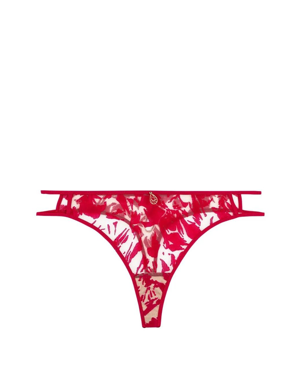 Aubade Red Wild Vibration Thong