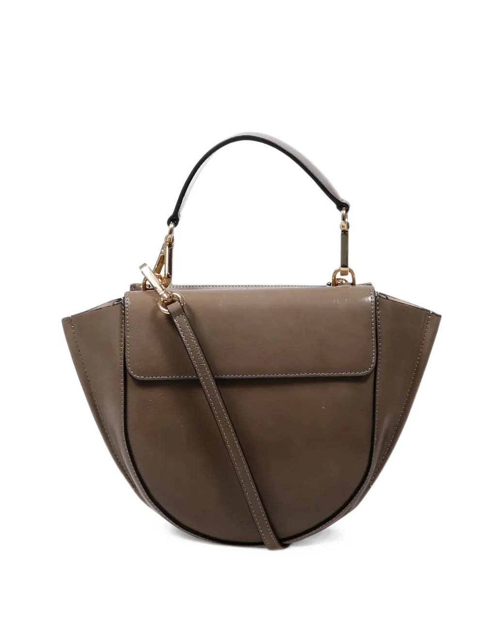 Wandler Brown Hortensia Leather Tote Bag