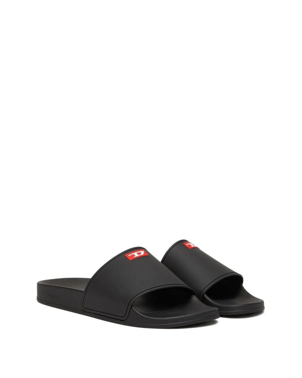DIESEL Black Sa-Swim Pool Slides for men