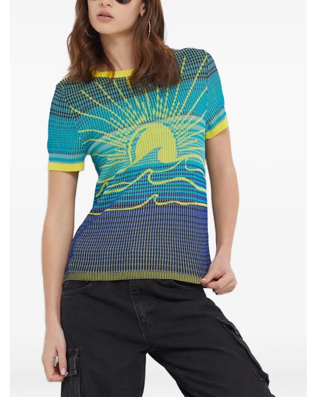 Desigual Blue Short-Sleeve T-Shirt