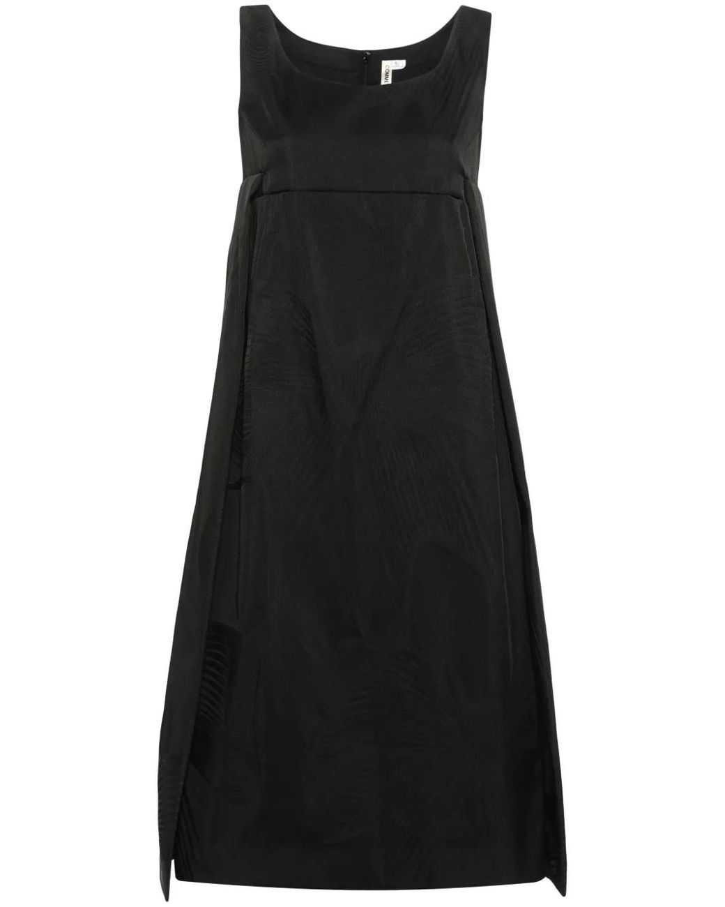 Comme des Garçons Black Patterned-Jacquard Sleeveless Dress