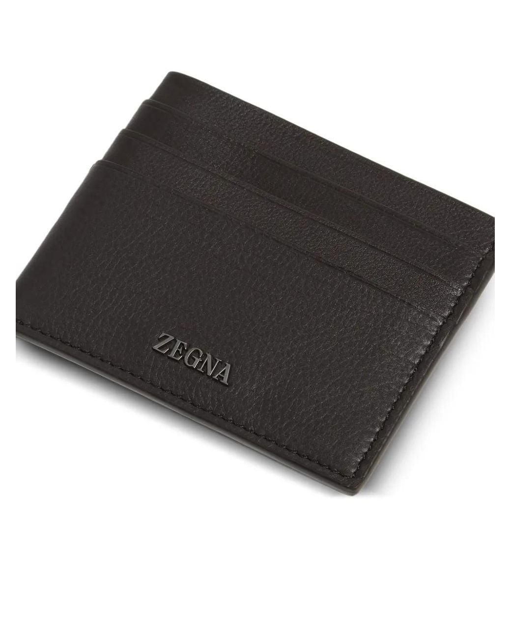 Zegna Black Secondskin Card Case for men