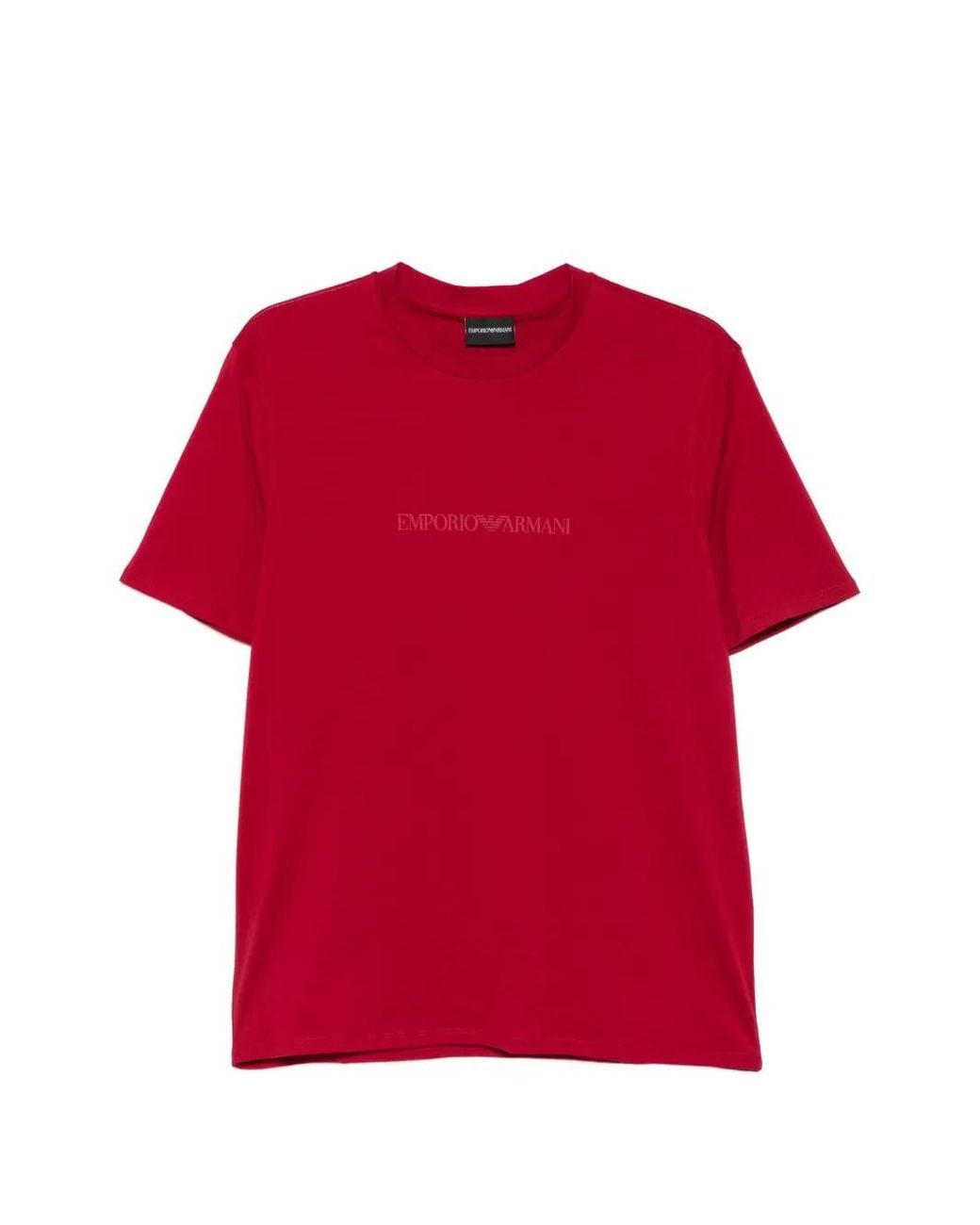 Emporio Armani Red T-Shirt Essential Slim Fit for men