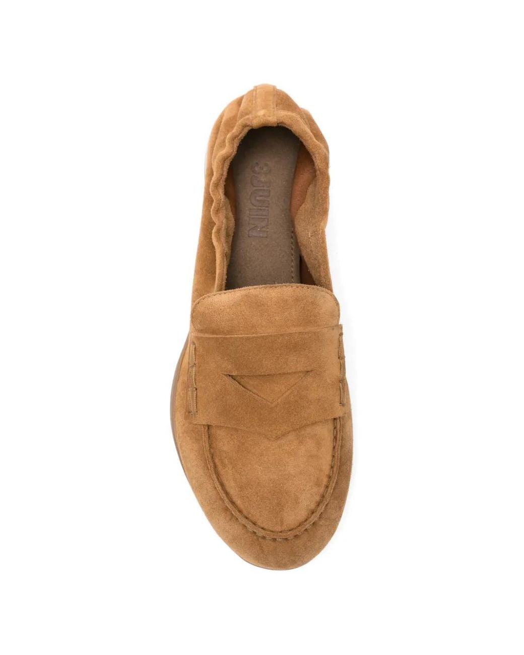 3Juin White Suede Loafers