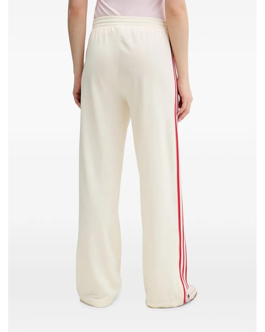 Adidas White Firebird Loose Track Pant