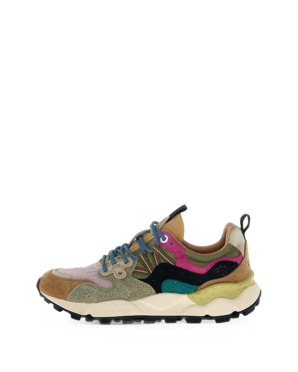 Flower Mountain Blue Yamano 3 Suede Sneakers
