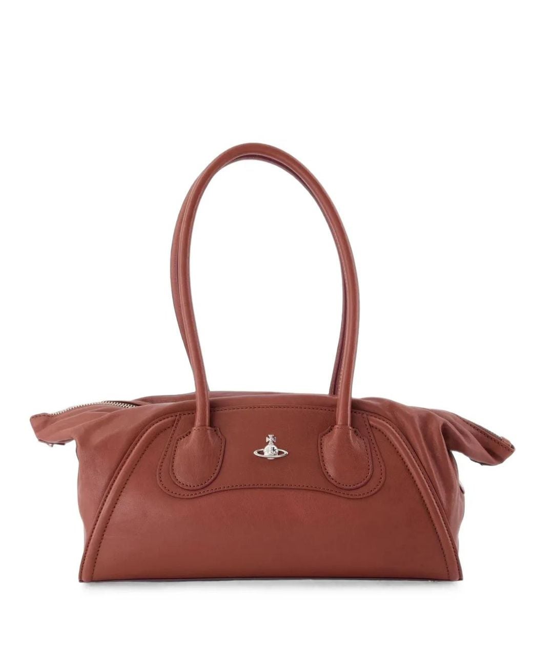 Vivienne Westwood Red Small Shirley Leather Shoulder Bag