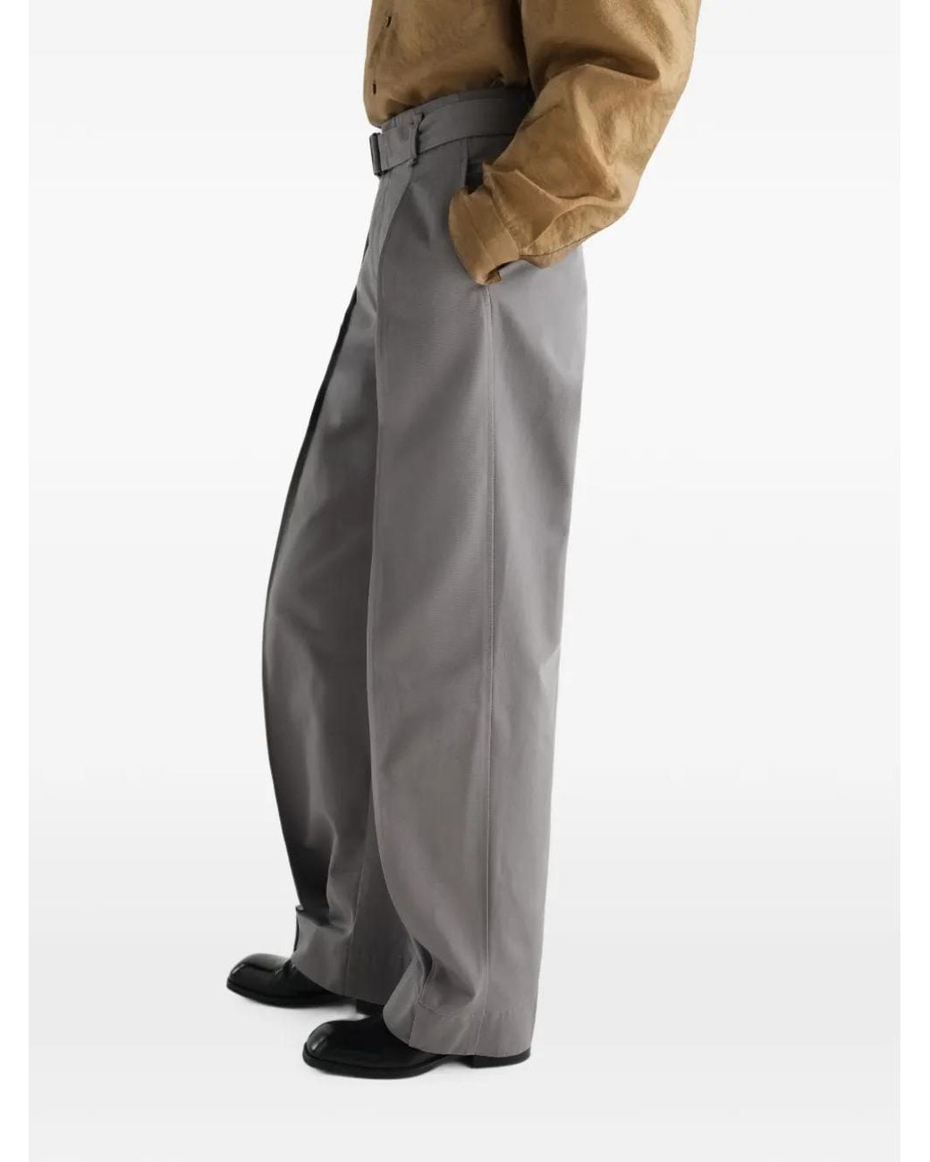 Lemaire Gray Rounded Pants