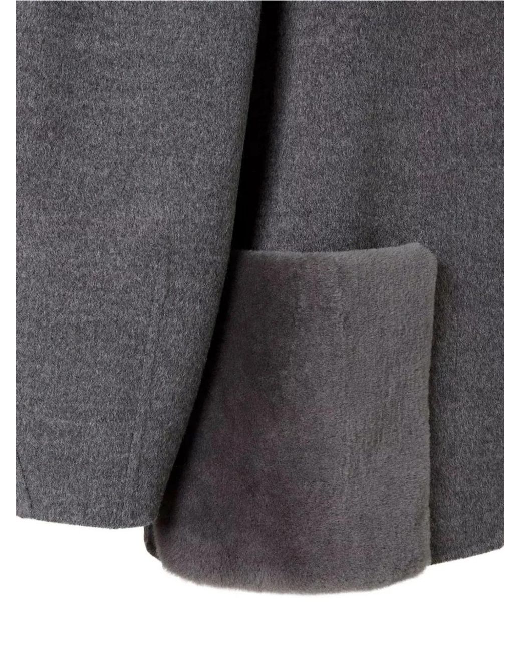 Fendi Gray Patch-Pocket Jacket