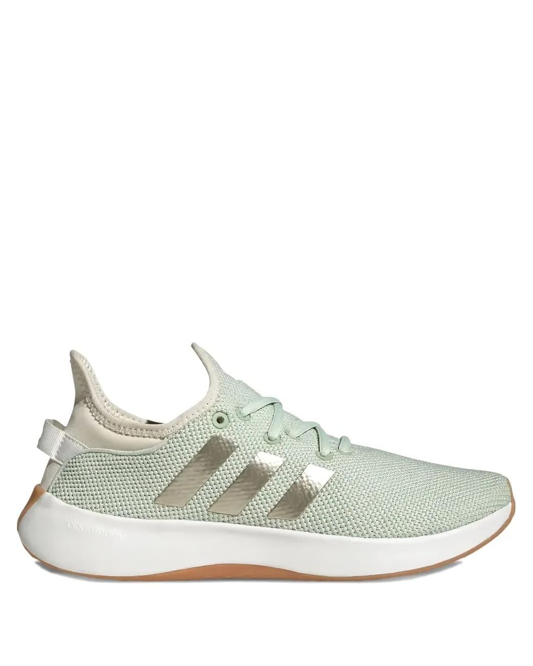 Adidas White Cloudfoam Low-Top Sneakers