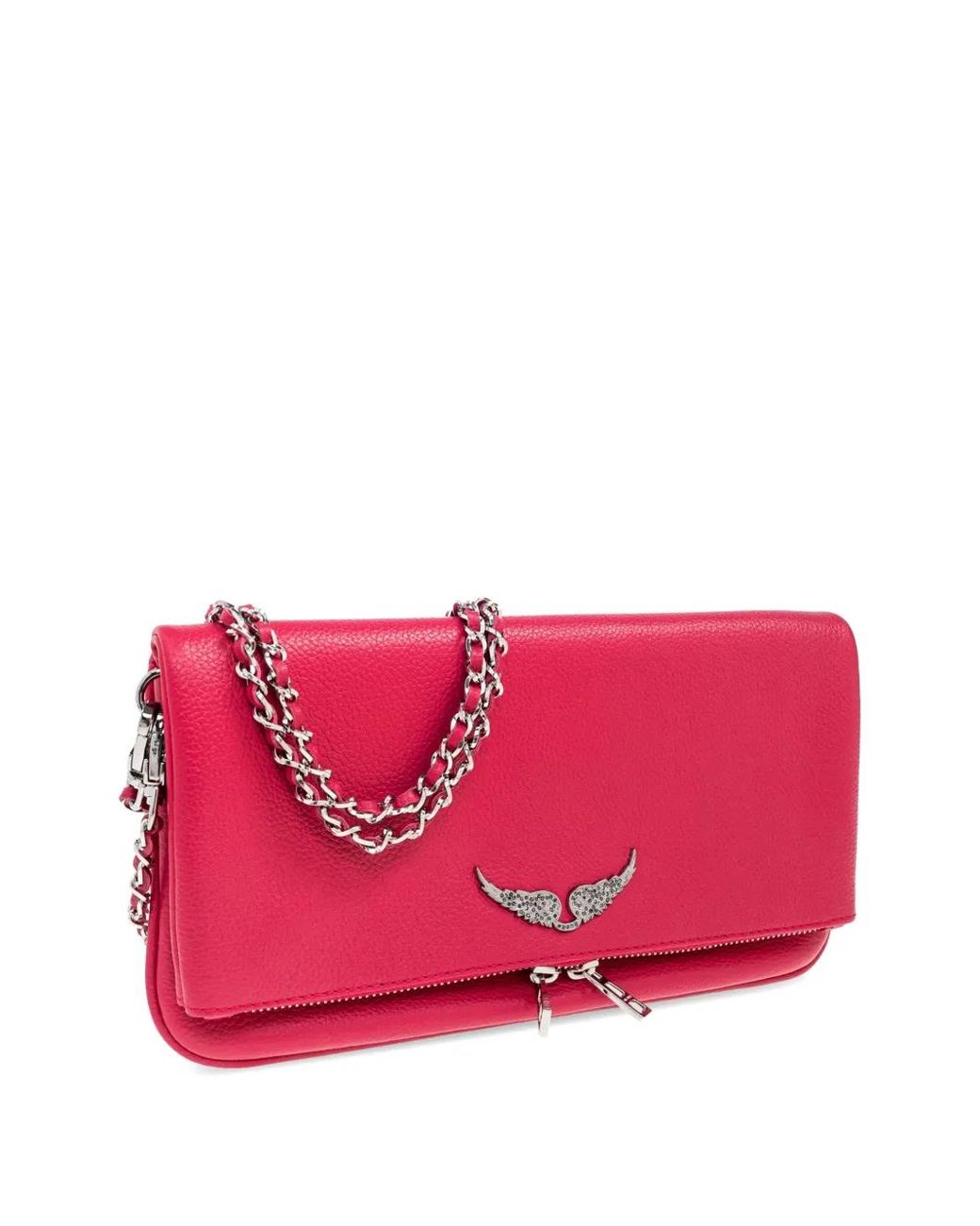 Zadig & Voltaire Pink Rock Clutch Bag