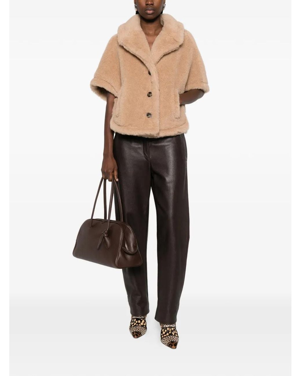 Max Mara Natural Buttoned Jacket